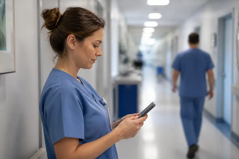 Consultation du planning sur mobile, accès aux informations de travail via octime connexion fluide.